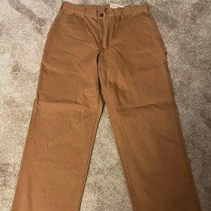 Carhart Loose Original Fit Duck Dungaree. Brown. 33x30